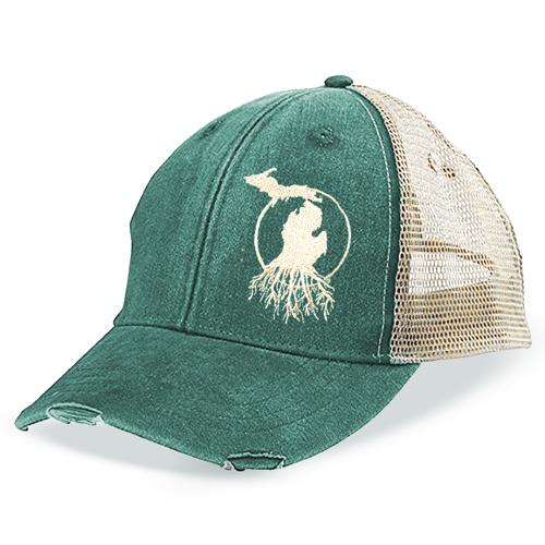 MI Roots - Vintage Weathered Trucker Cap