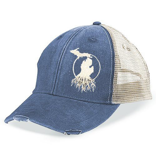 MI Roots - Vintage Weathered Trucker Cap