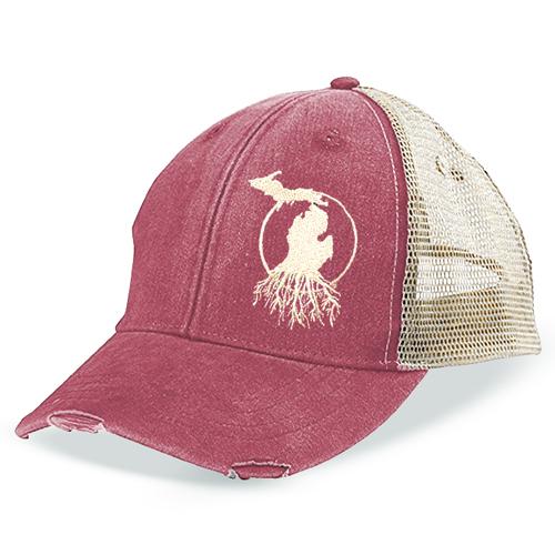 MI Roots - Vintage Weathered Trucker Cap