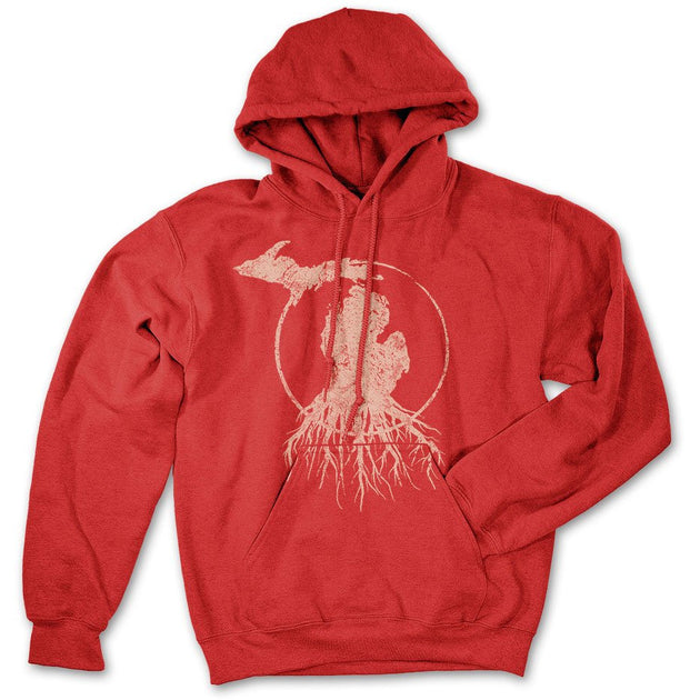 MI Roots - Unisex Heather Hooded Sweatshirt – Rooted in Michigan