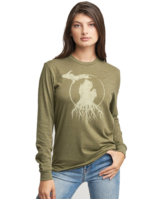 MI Roots - Unisex Heather Long Sleeve
