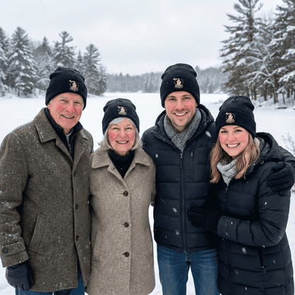 MI Roots - Black Foldover Beanie