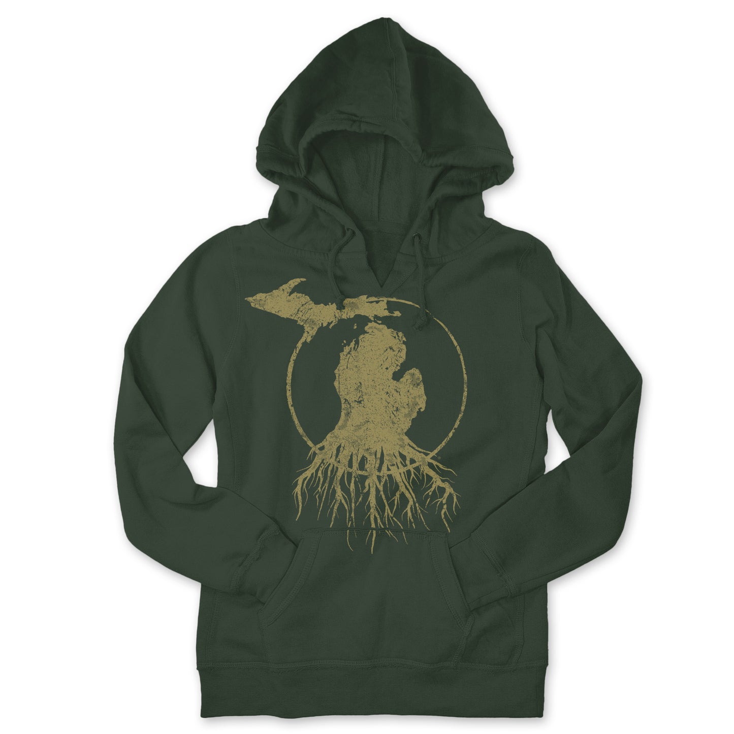 MI Roots - Ladies' V-Notch Pullover Hoodie