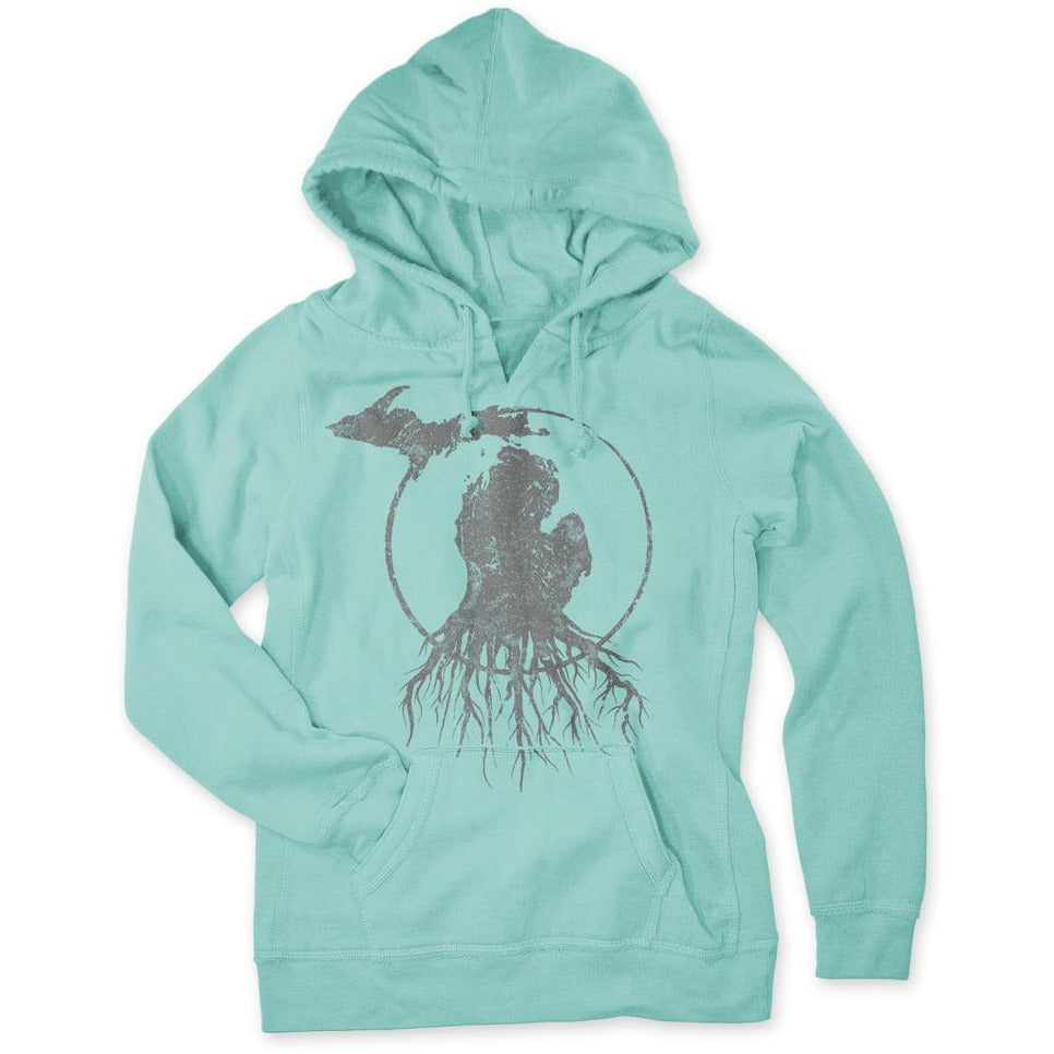 MI Roots - Ladies' V-Notch Pullover Hoodie